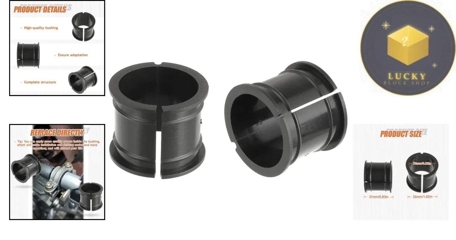 Automatic Transmission Shift Tube Bushings for Ford F-Series & Lincoln — Unbranded image 2