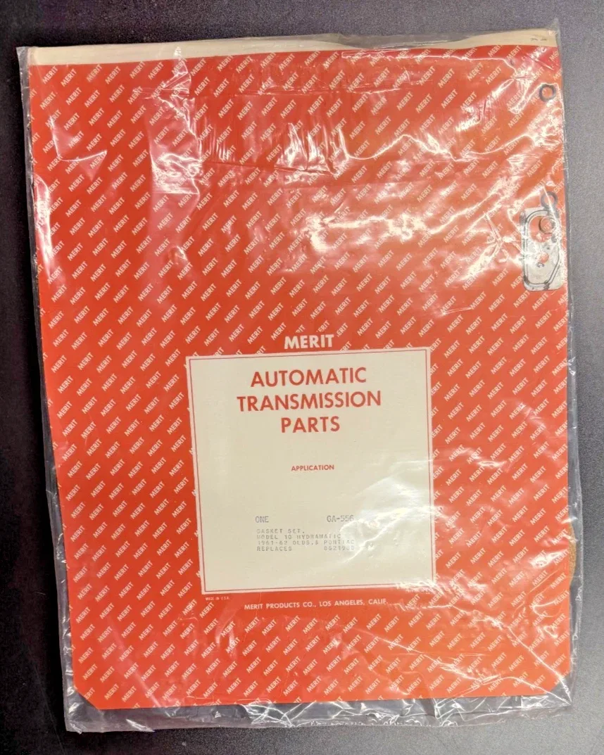 1961-62 Model 10 Hydramatic Gasket Set Merit 8621980 image 2