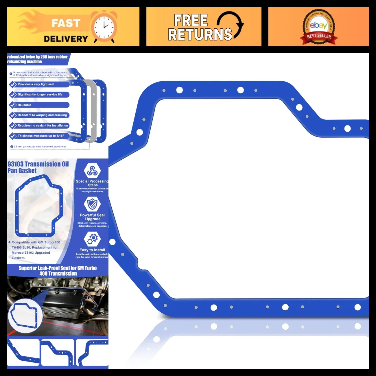 TH400 (Turbo 400) Transmission Oil Pan Gasket MPN 93103