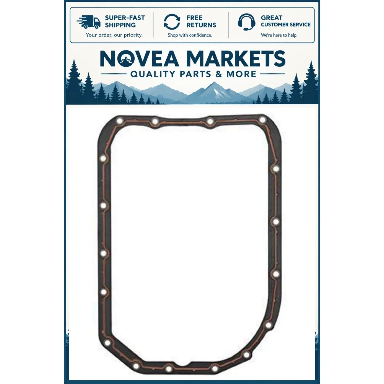 Reusable OE-Style Automatic Transmission Oil Pan Gasket JG-142
