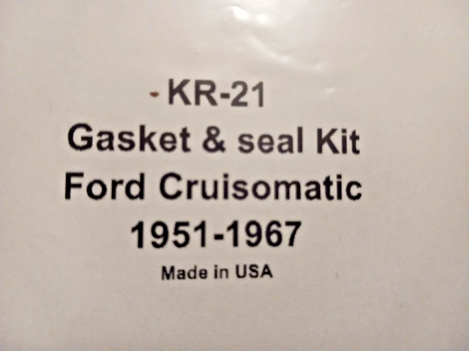 1951-1967 Cruise-O-Matic Gasket & Seal Kit KR-21 image 2