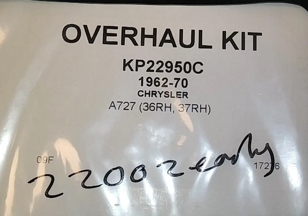 1962-1970 727 TF8 Overhaul Kit (Gaskets, Rings, Seals) KP22950C-1962-1970 image 2