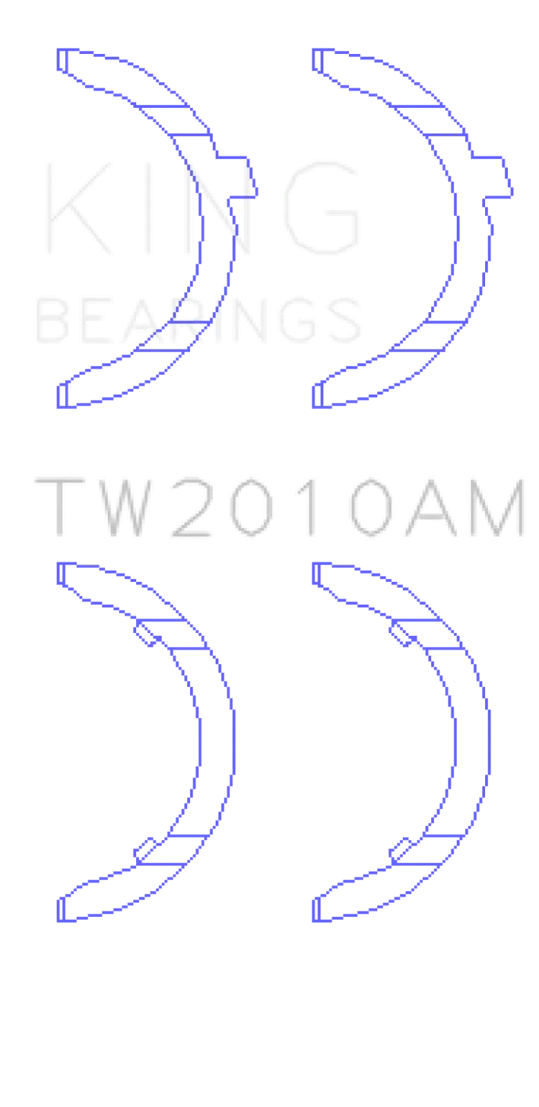 King Engine Bearings Thrust Washer Set TW2010AM for Volkswagen 1.6L (td) image 2