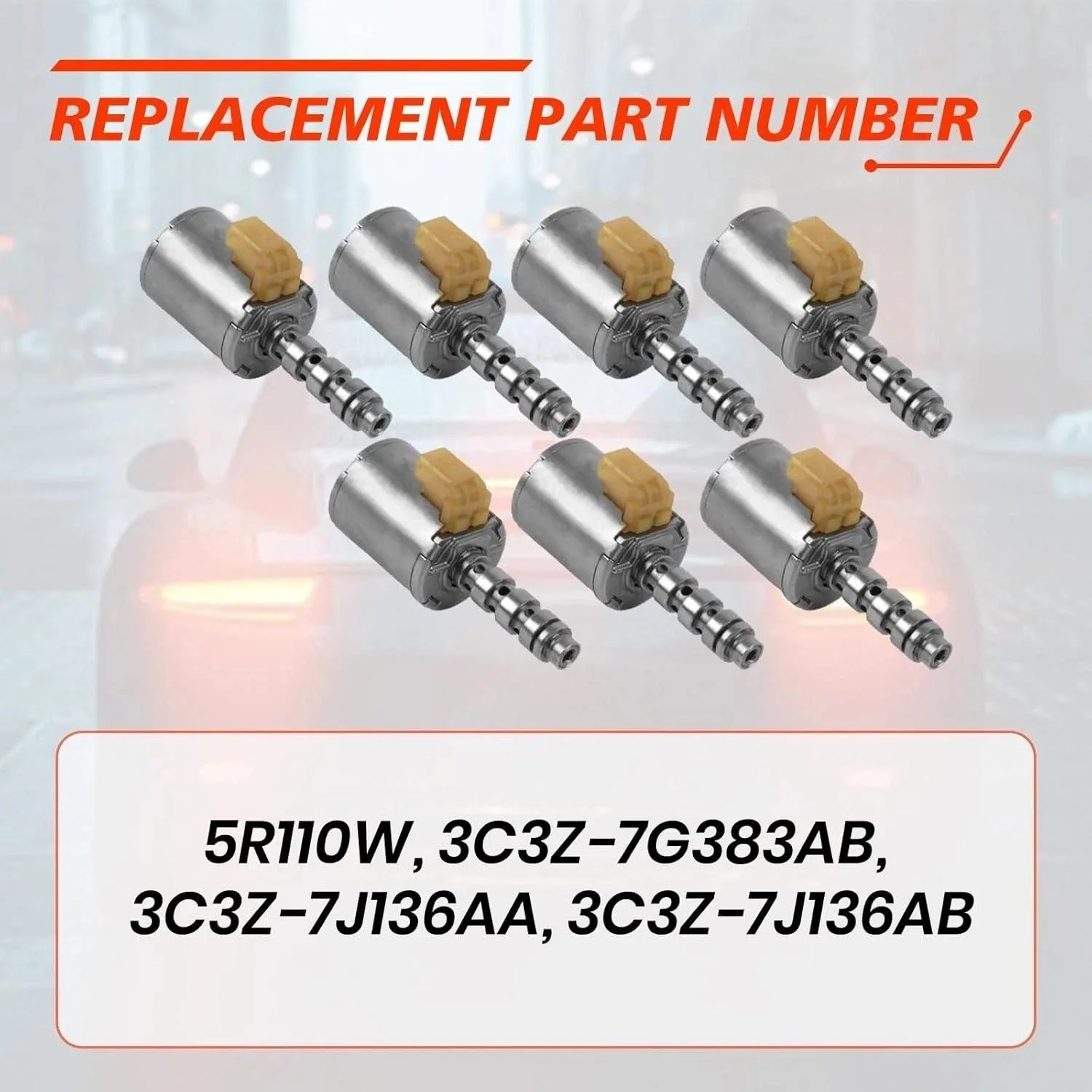 7x 5R110W Transmission Master Shift Solenoid Set for Ford F250 F350 F450 2003-UP image 2