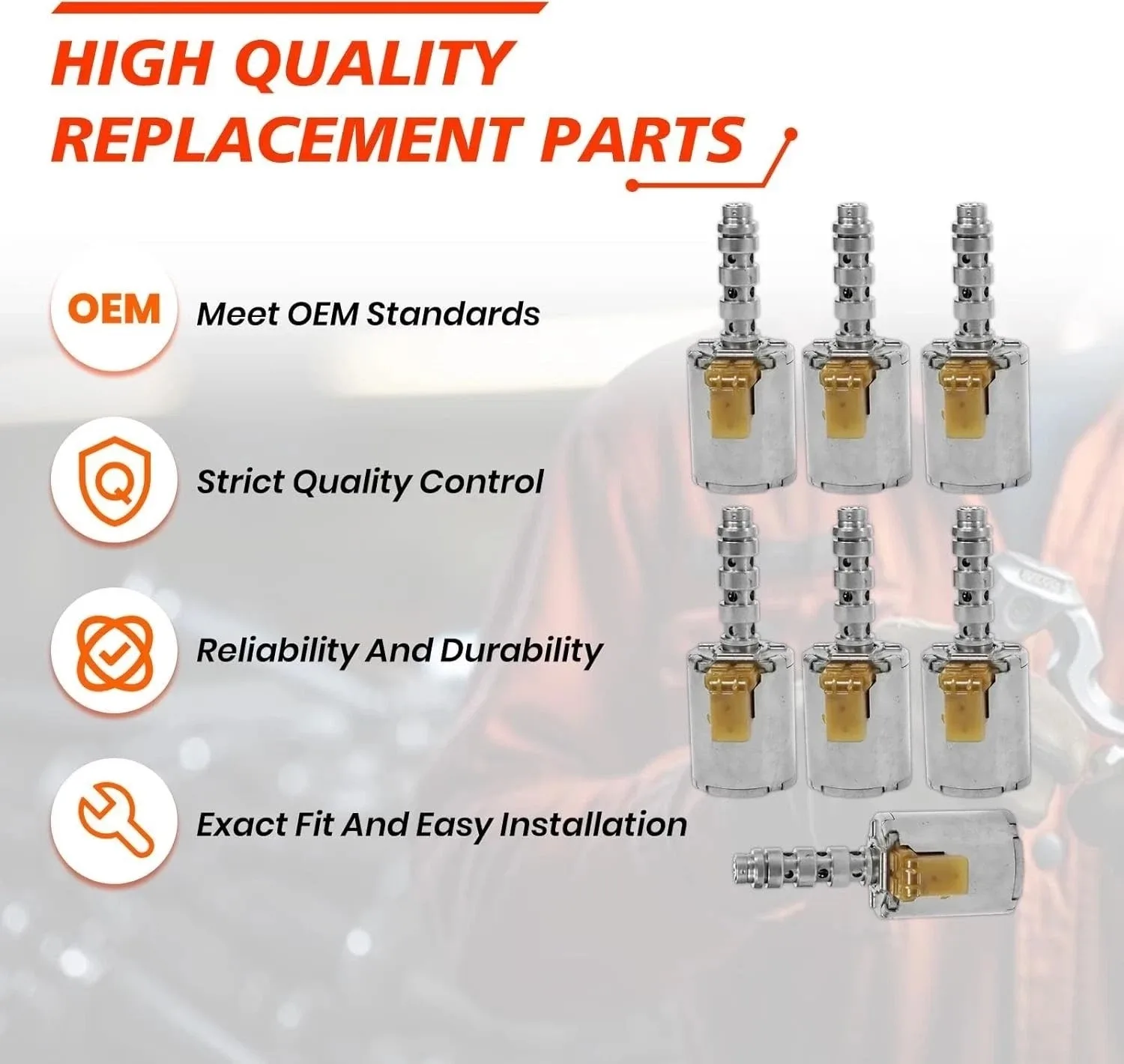 7x 5R110W Transmission Master Shift Solenoid Set for Ford F250 F350 F450 2003-UP image 4