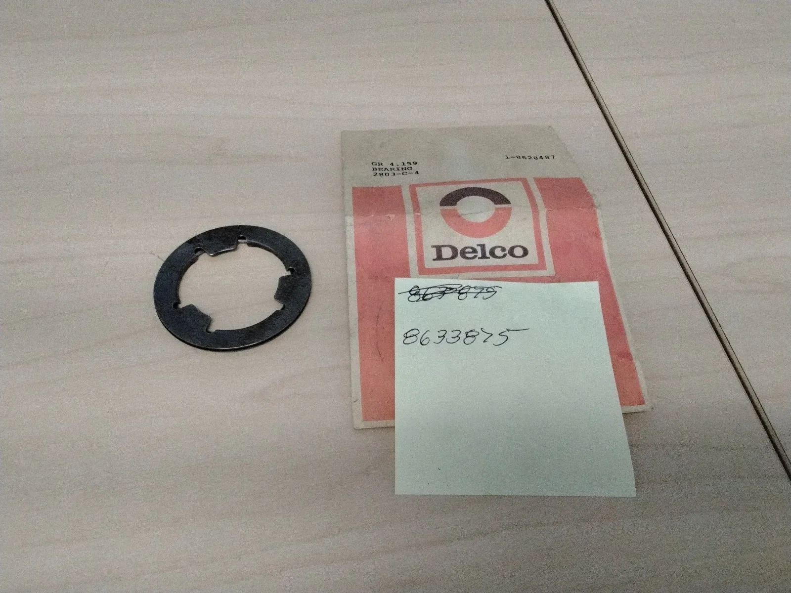 1982-1990 GM Front Carrier Thrust Bearing Assembly - GM 8633875