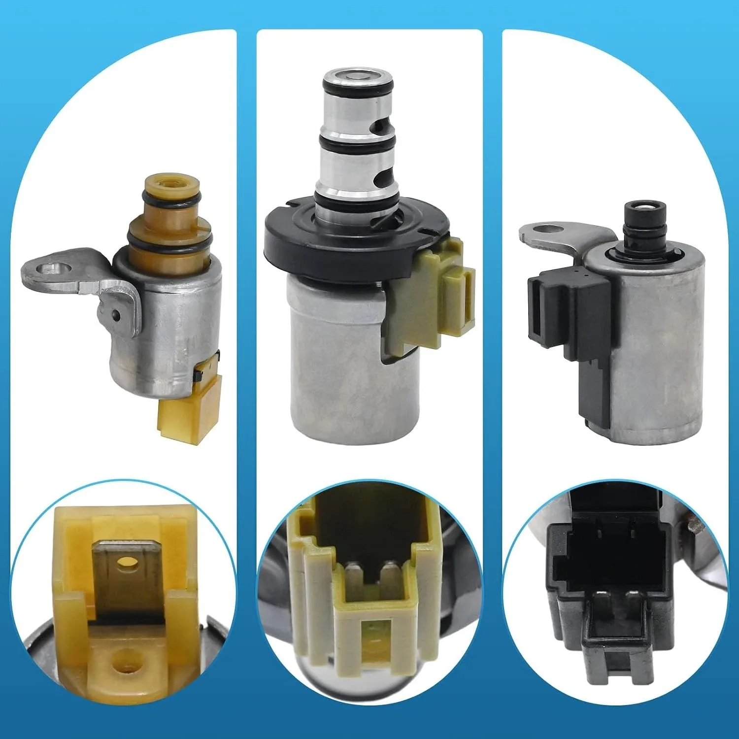 6Pcs Transmission Shift Solenoid Kit EPC PWM 4F27E Ford Fiesta Focus 48420K-R FN image 3