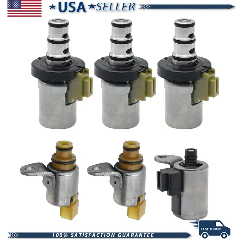 6Pcs Transmission Shift Solenoid Kit EPC PWM 4F27E Ford Fiesta Focus 48420K-R FN